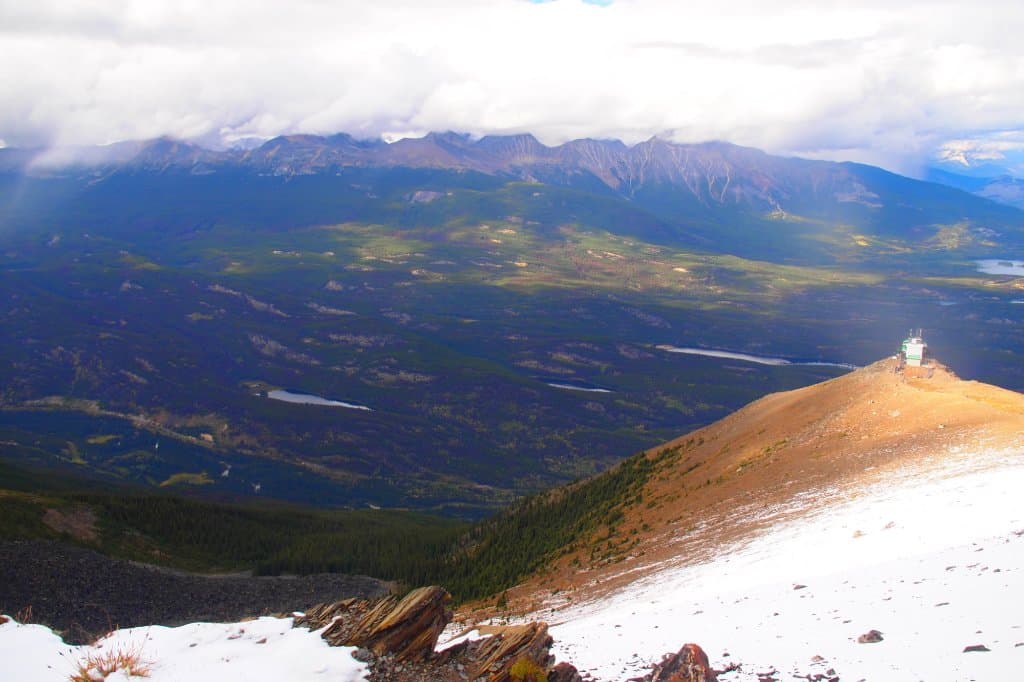 You can see the landing on the right-facing.