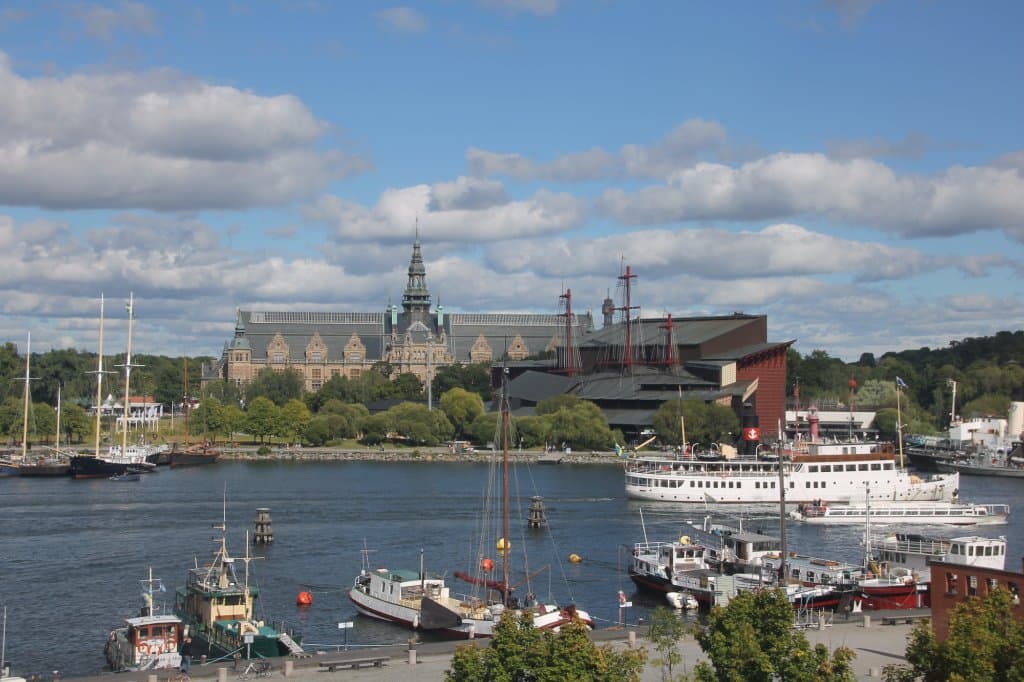 View of Djurgarden Island from Skeppsholmen