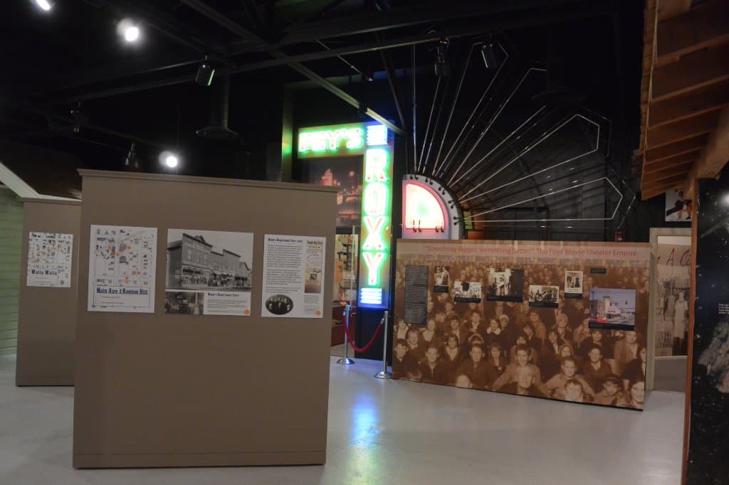 Inside the museum.
