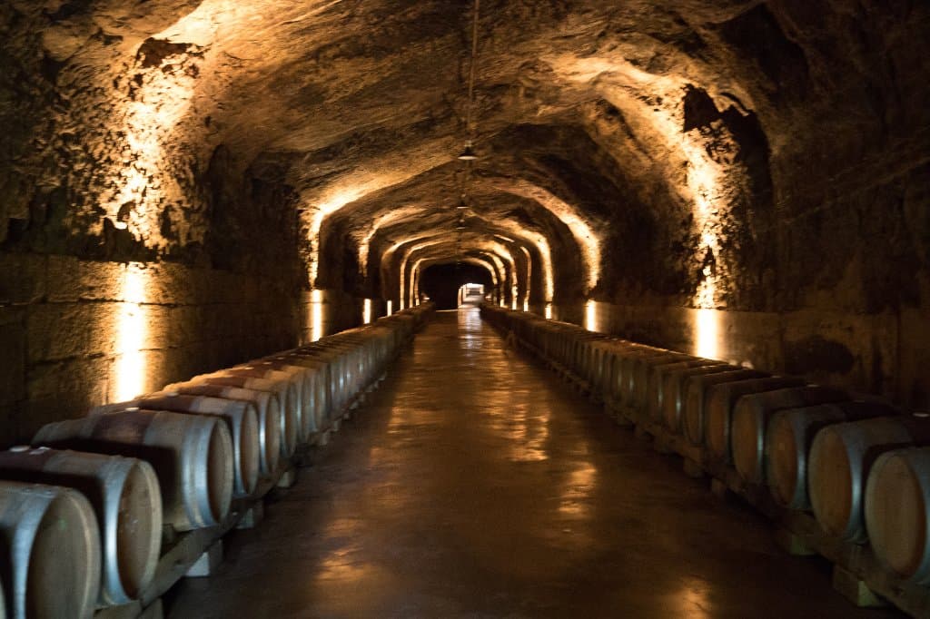 Tunnels below the property