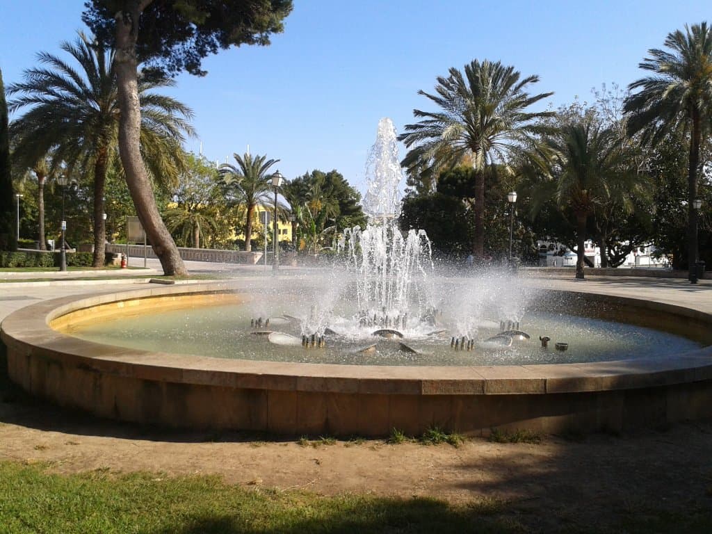 Fountain in park