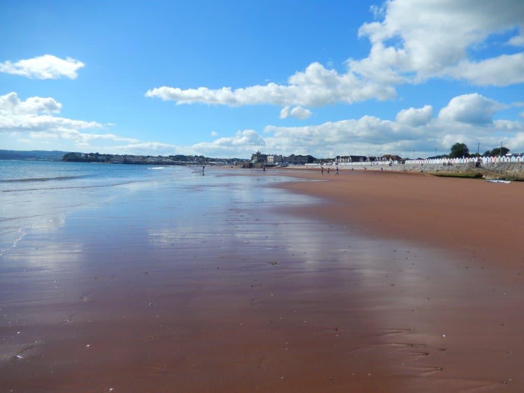 Plenty of sand at low tide