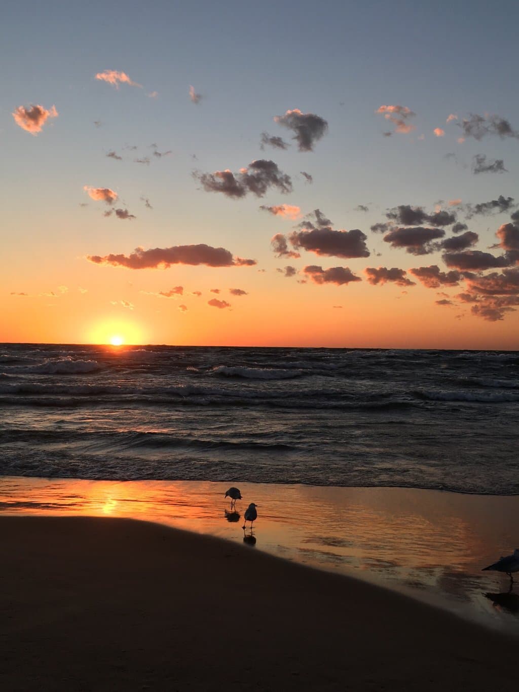 Sunset and getting splashed at the South Pier! 😎
