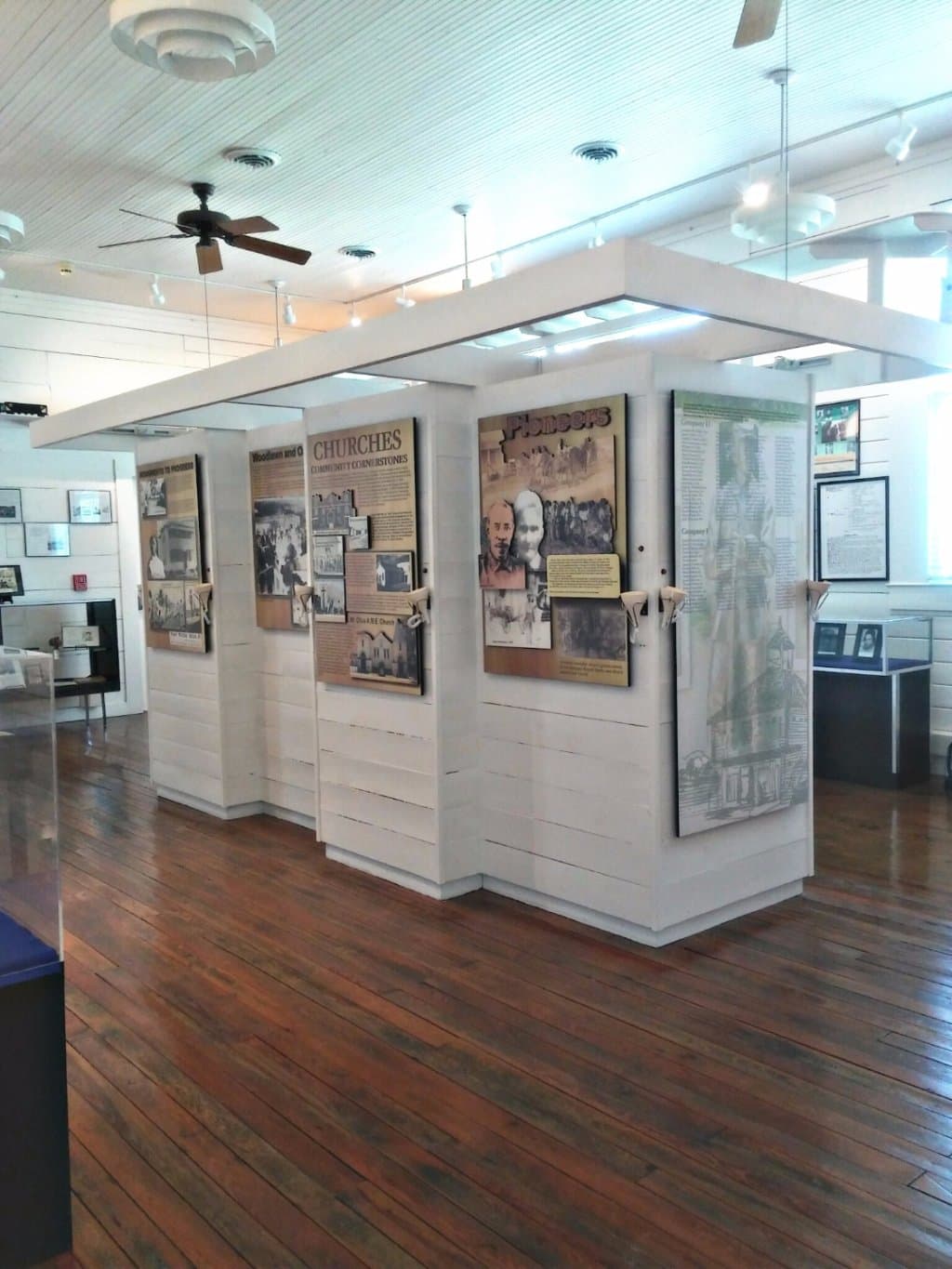 Timeline room in the Williams Academy Black History Museum