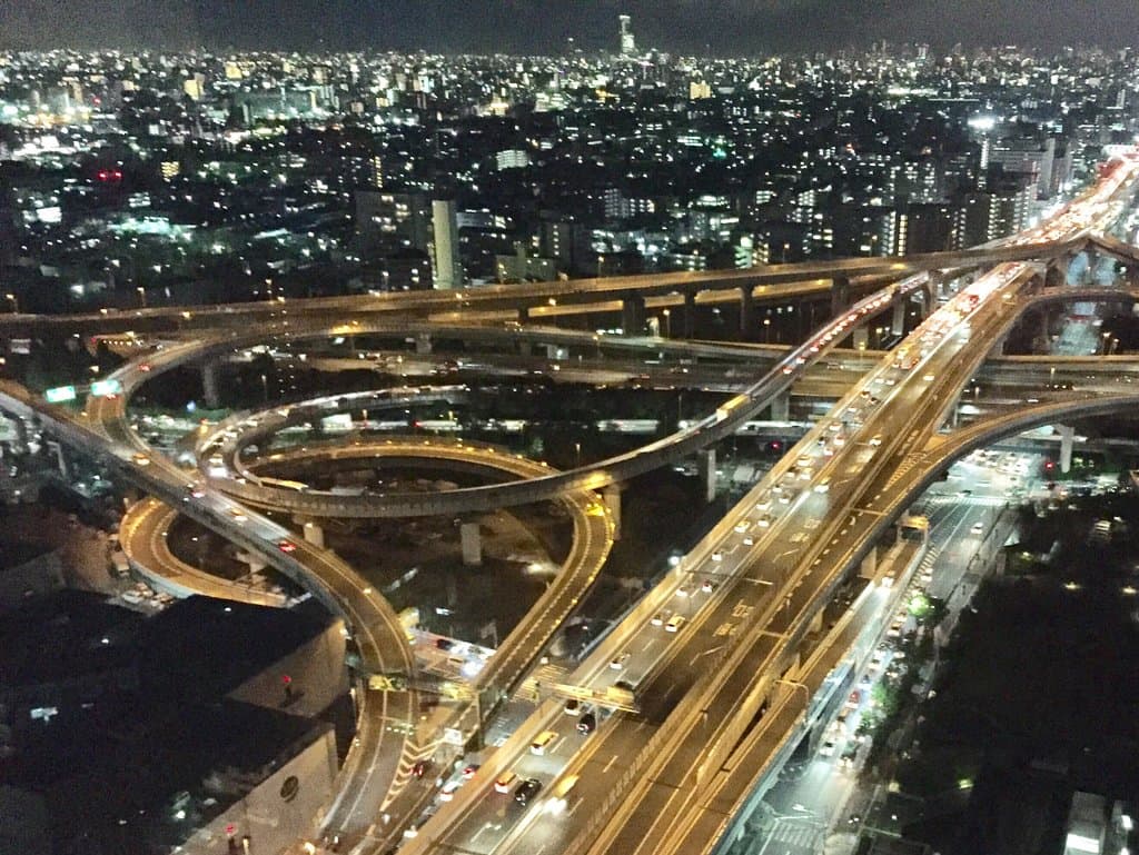 ジャンクションが俯瞰できます。