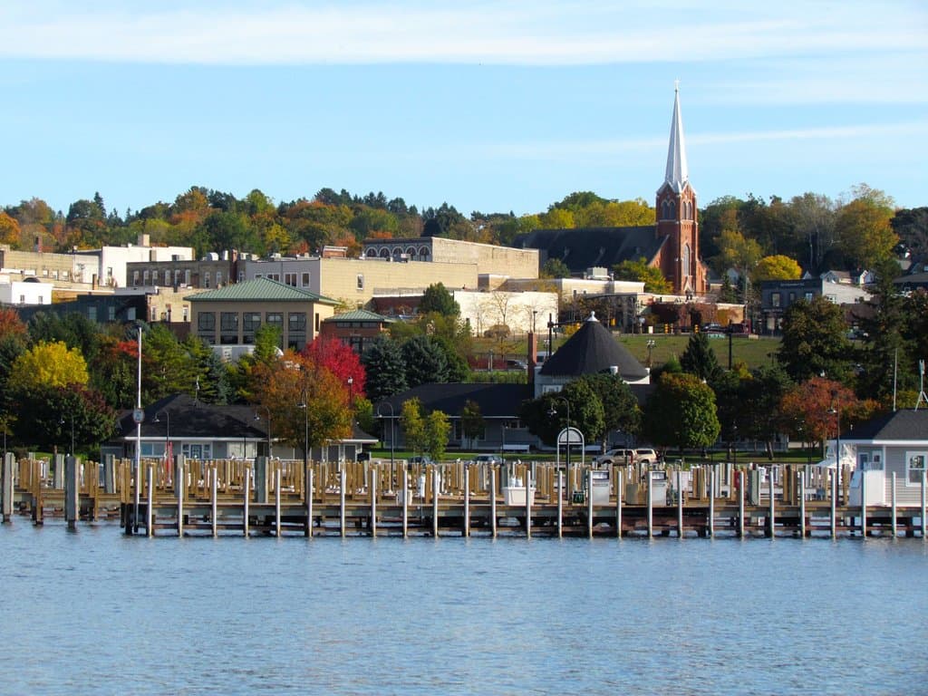View of Petoskey from Breakwall