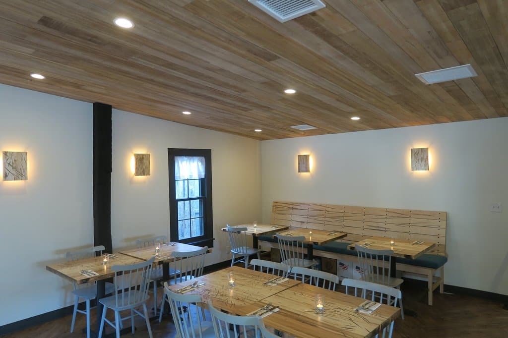 Inside the restaurant