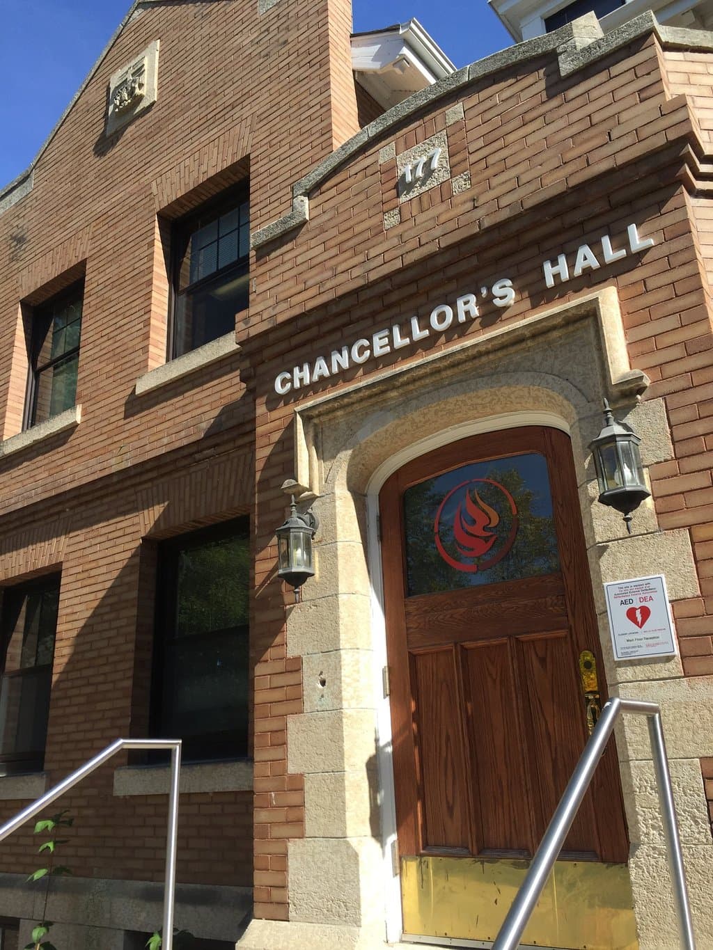 Exterior of Chancellors Hall, home of  National Center for Truth and Reconciliation, Winnipeg, M