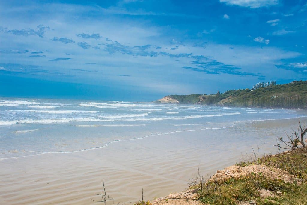 Vista da praia.
