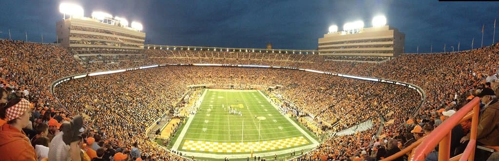 Full view stadium