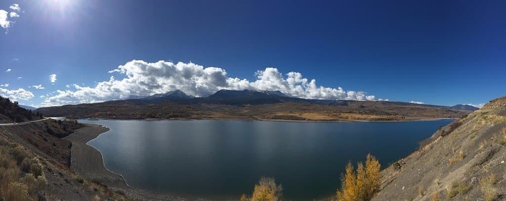 Green Mountain Reservoir seen from CO-9 