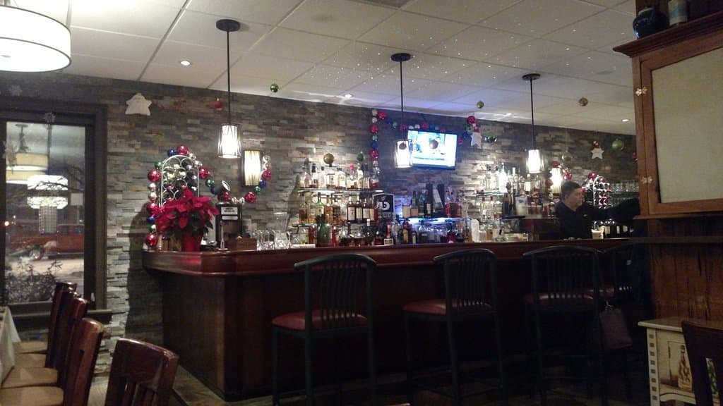 Bar with decorations