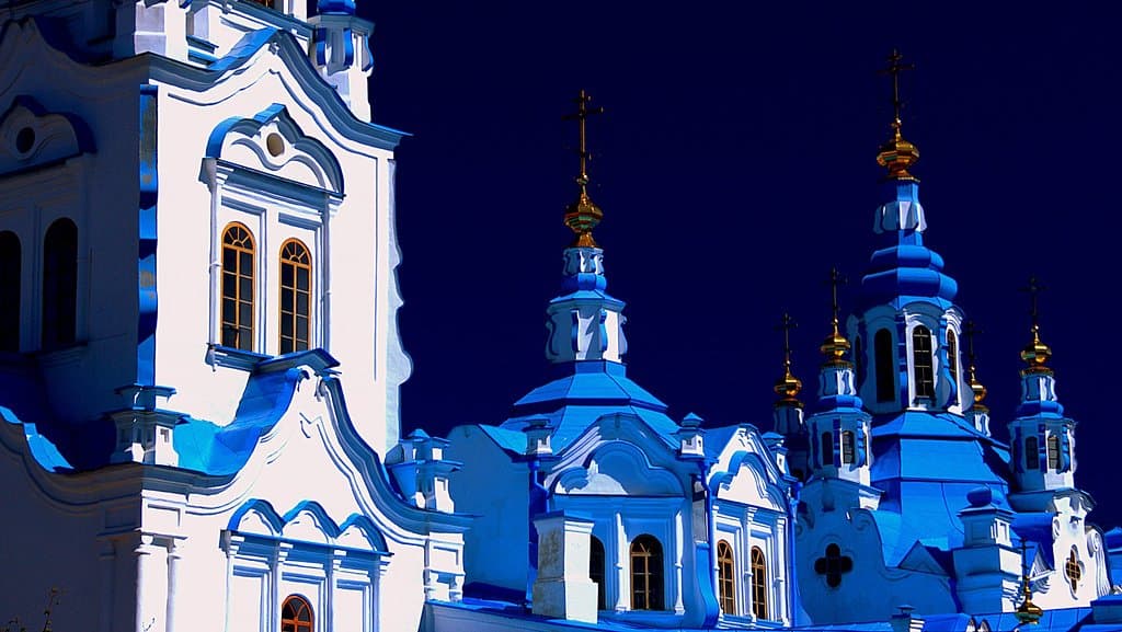 Знаменский кафедральный собор на Пасху.