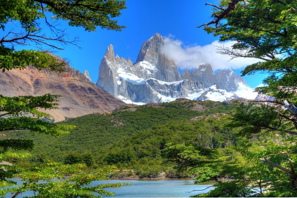 View of Fitz Roy from Laguna Capri