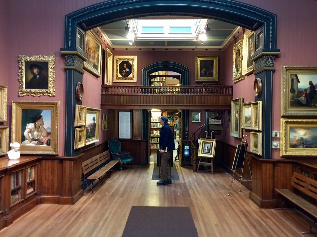 Christmas time at St. Johnsbury Athenaeum.