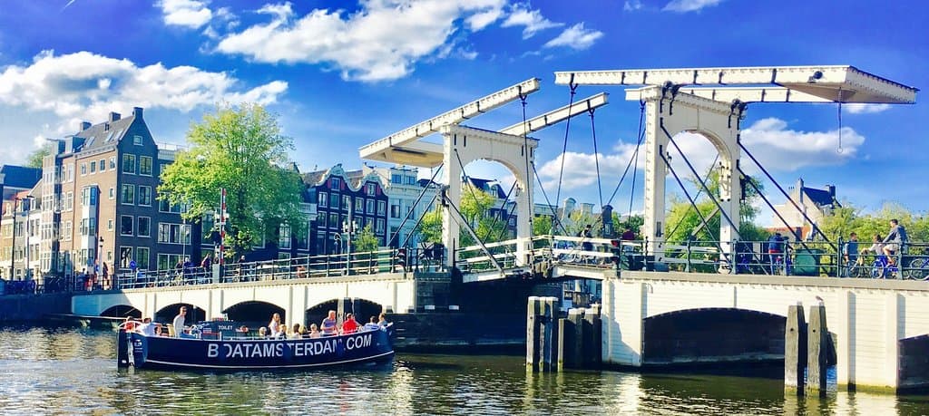 Skinny Bridge Boat Amsterdam