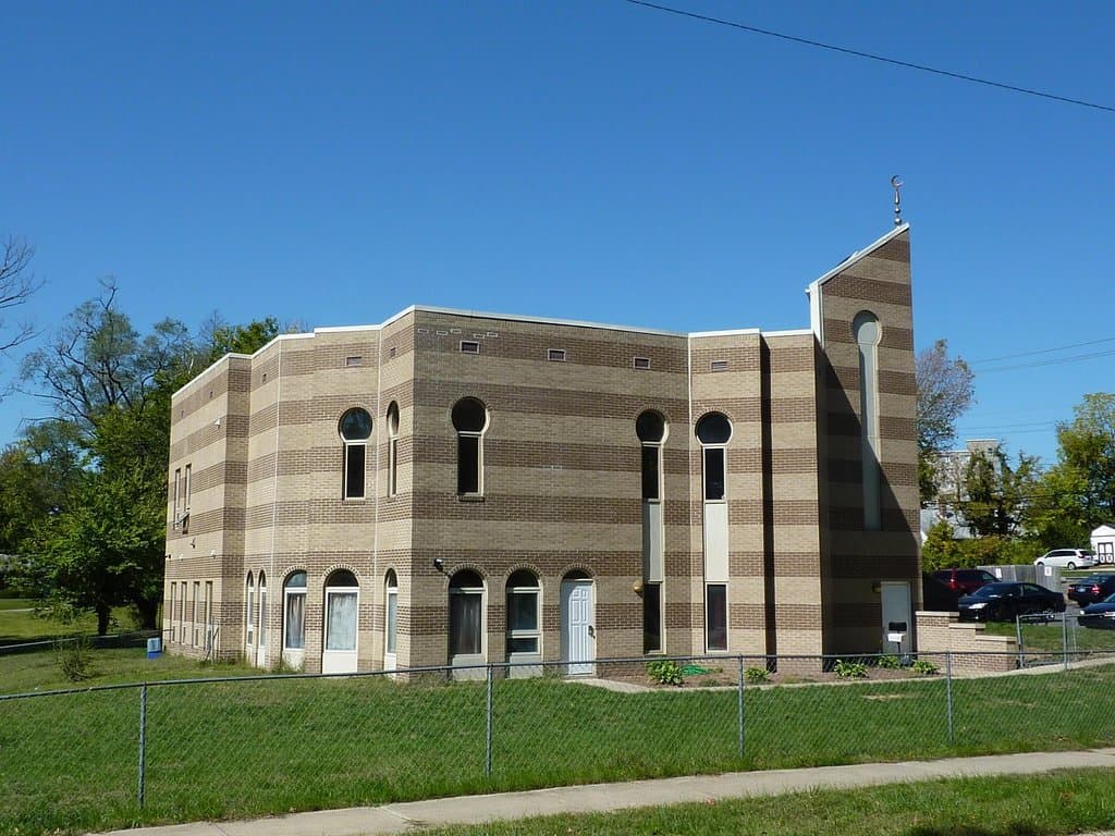 The Islamic Center of Bloomington and the mosque.