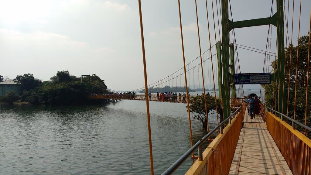 Lakhyavaram Lake Hanging bridge