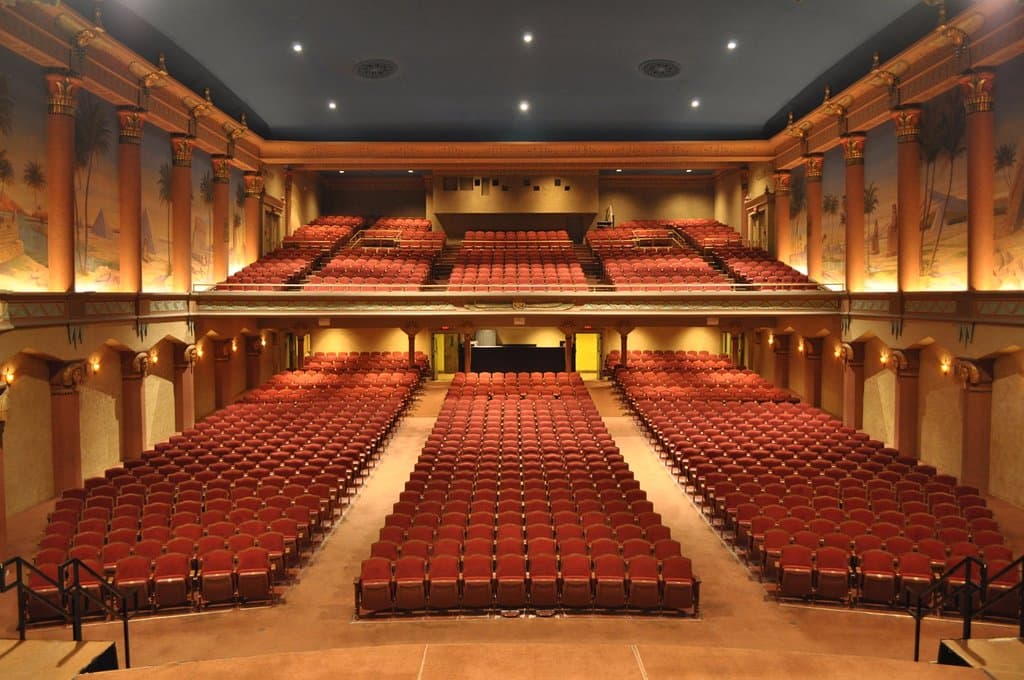 View of the auditorium from the stage.