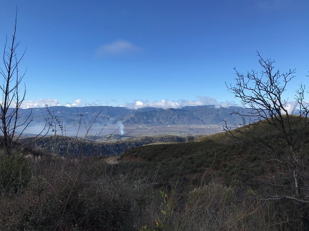Awesome views of Ukiah from Cow Mountain.