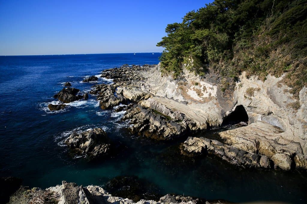 荒崎公園：どんどんびき展望台からの景色
