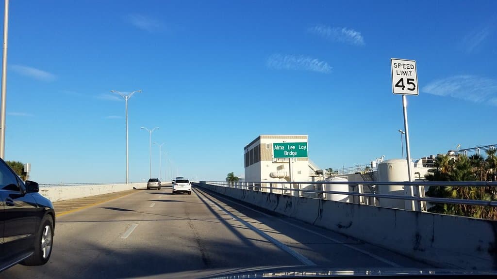the bridge entrance