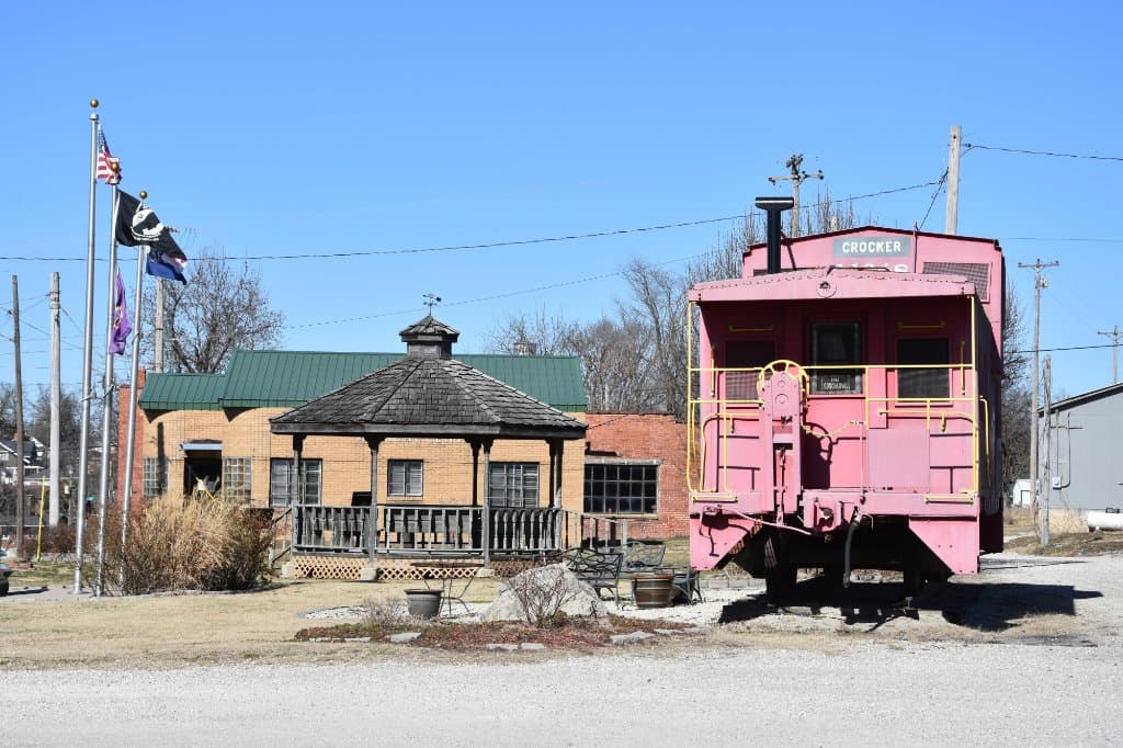 Frisco Railroad Caboose in Crocker, Missouri