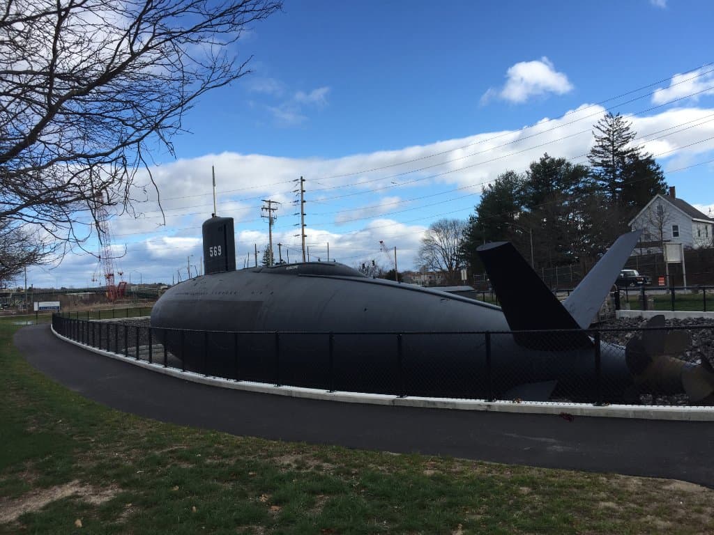 Completly out of the Water USS Albacore