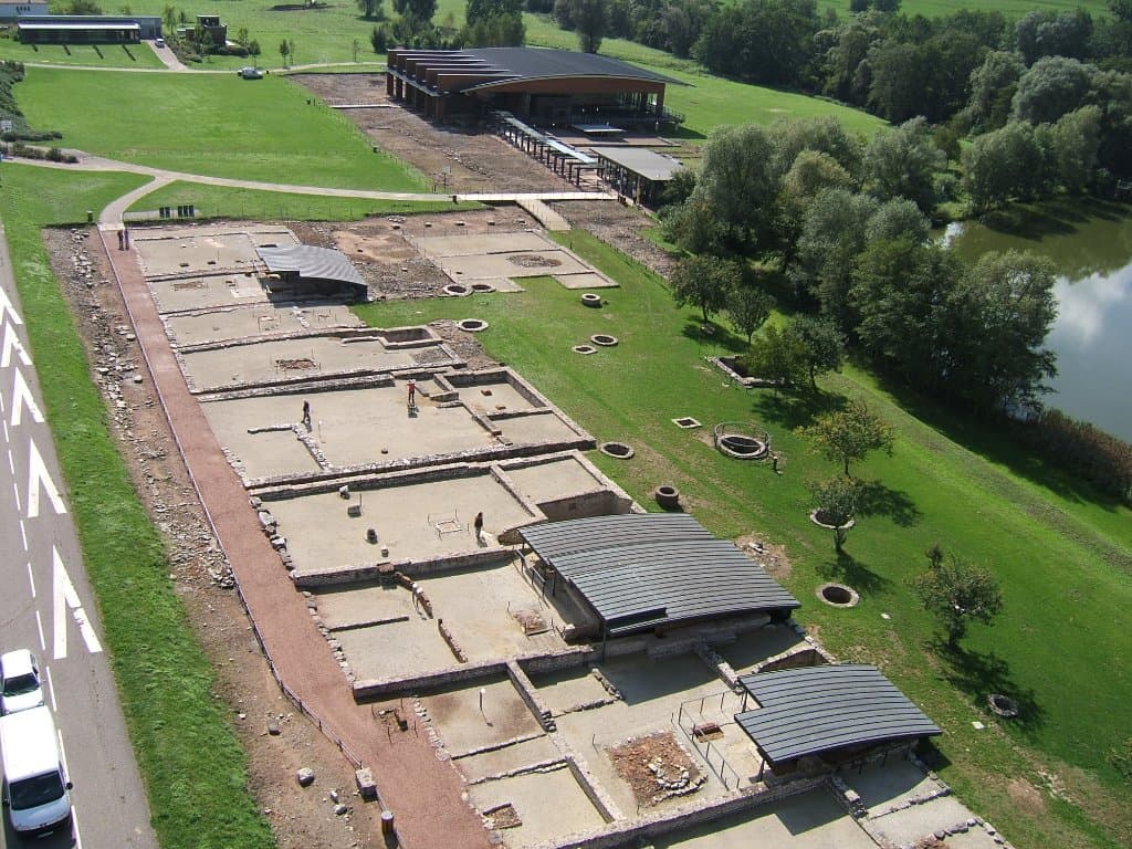 Le quartier artisanal ouest et les thermes de la ville gallo-romaine de Bliesbruck