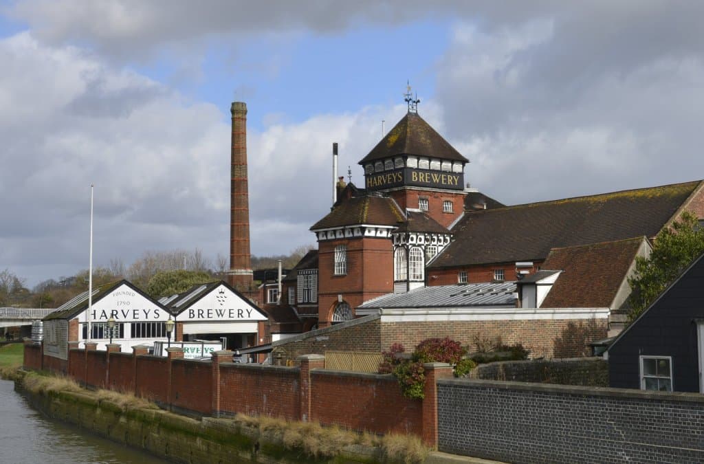 Harvey's Brewey from the bridge over the River Ouse