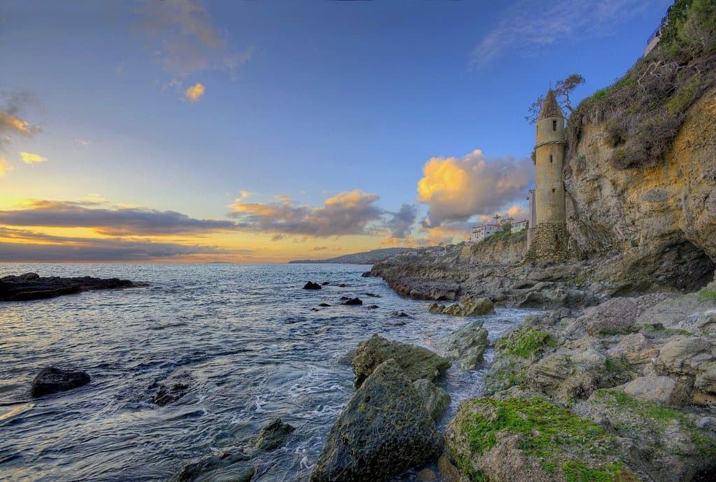 Victoria Beach at sunset