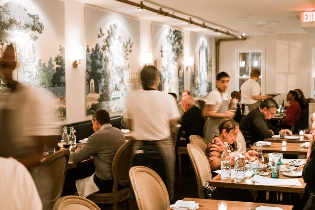 Second floor dining room. 