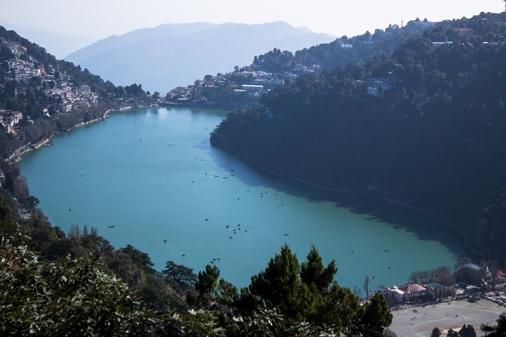 The lake from the top