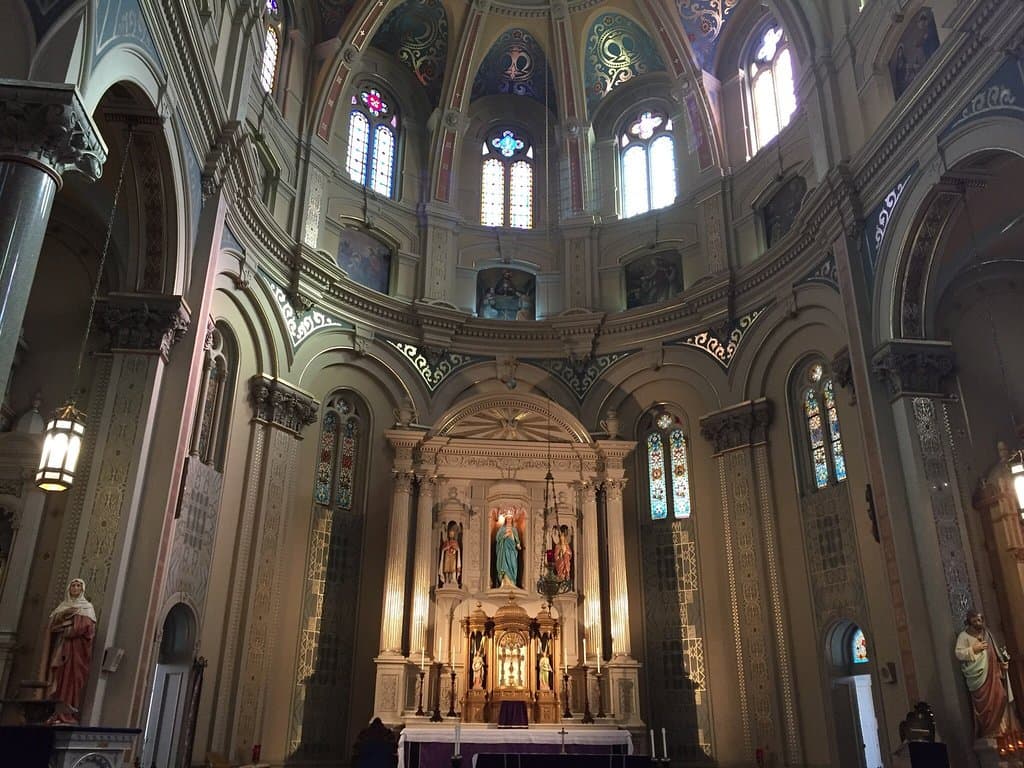 Inside the beautiful Old St. Mary's Catholic Church