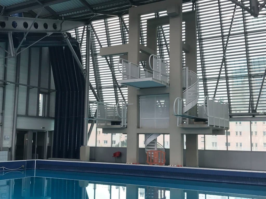 Villejuif (94 - Val-de-Marne, France) - Stade nautique Youri Gagarine - Fosse à plongeon