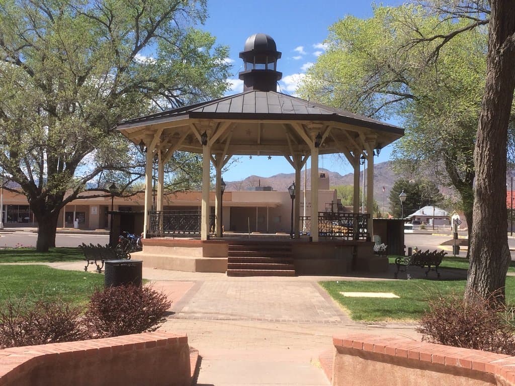 Bandstand/gazebo at Socorro's Historic Plaza