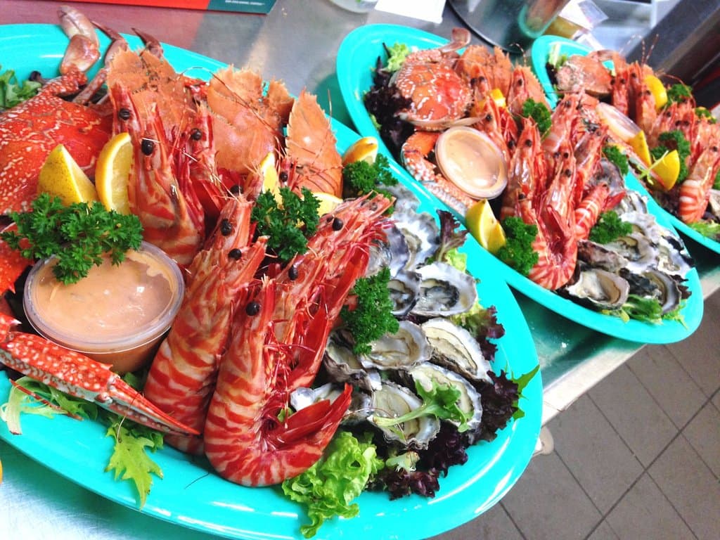 Seafood trays - delicious and fresh