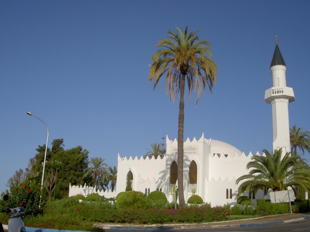 A beautiful view of the mosque.