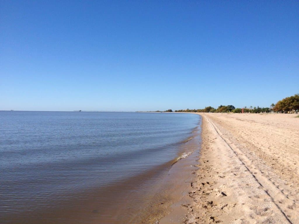 Lagoa dos patos pela manhã, num dia de verão ensolarado!
