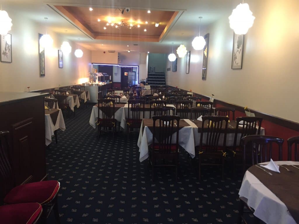 Inside restaurant 