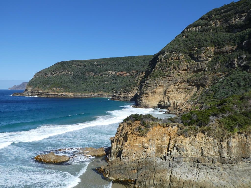 View along the coast on the way down to Remarkable Cave