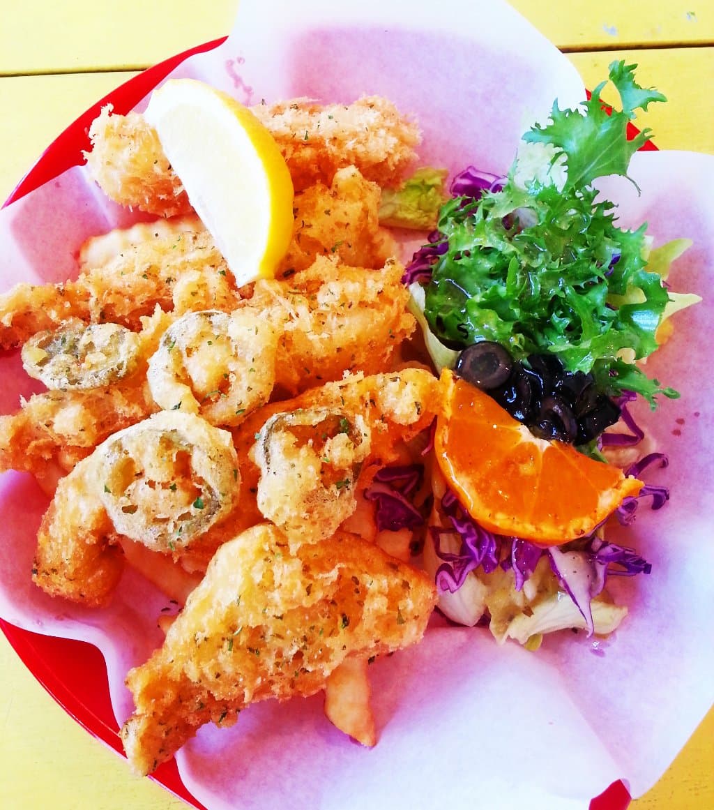 This is our signature menu "fish n chips"