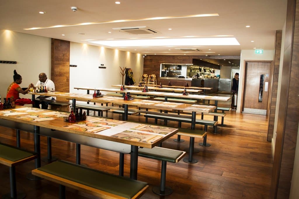our lovely resturant before the dinner rush!