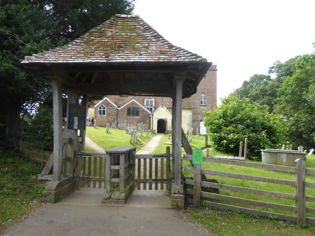 The lych gate entrance