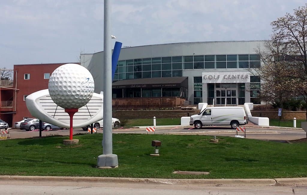 front of Golf Center
