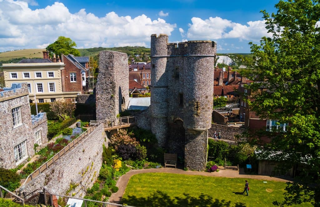 View from castle mound
