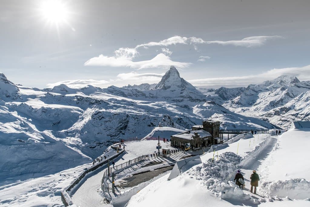View from the platform in winter - © David Bumann