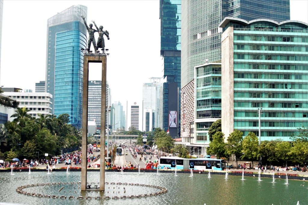 Monumen Selamat Datang Ketika Car Free Day