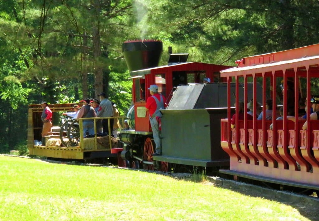 Train with Civil War Wagon on the Front