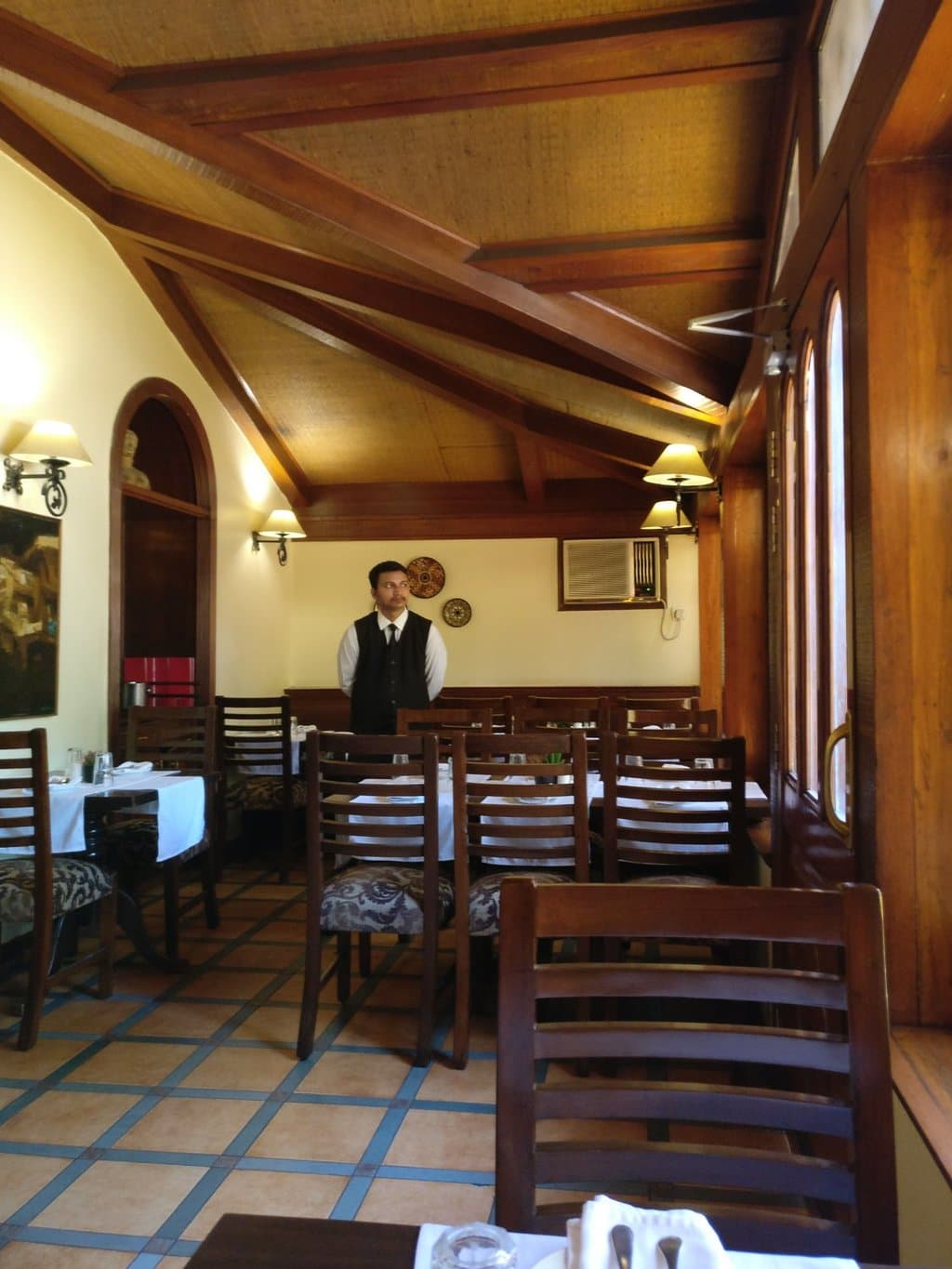 The verandah seating area